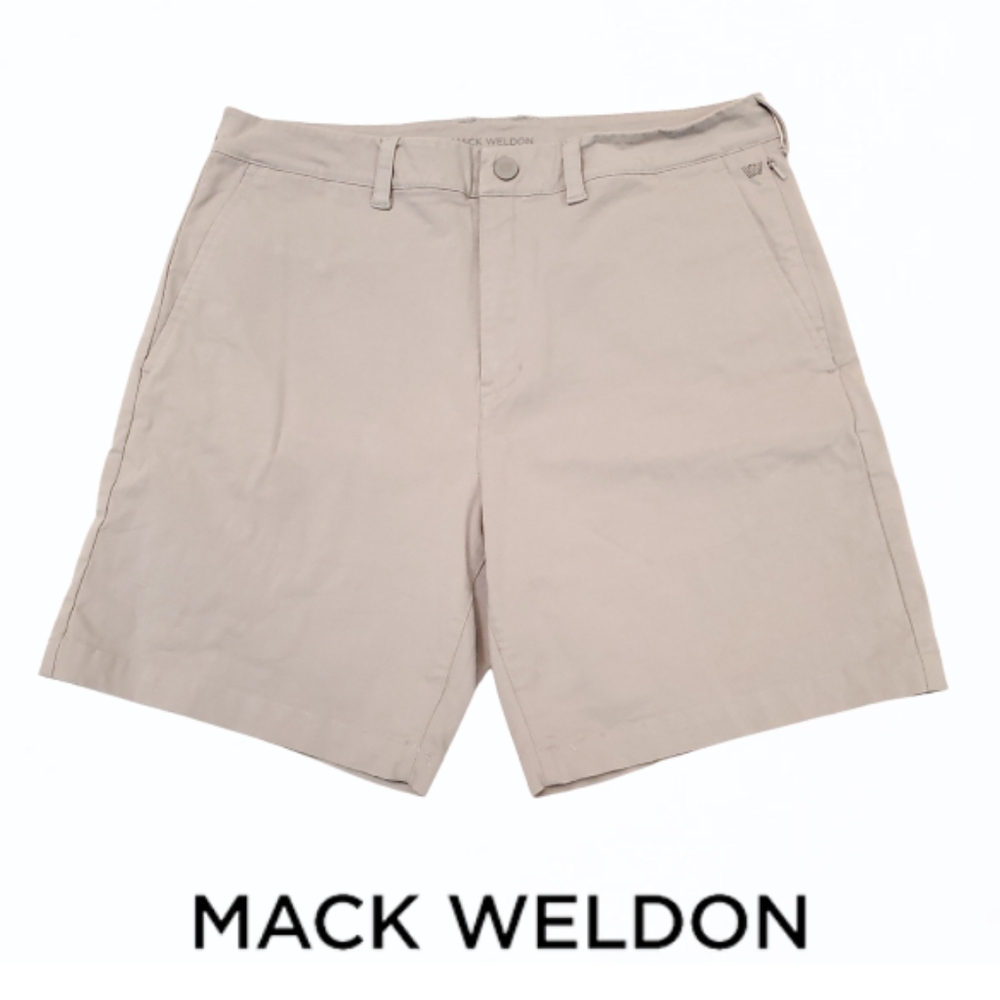 Mack Weldon Light Gray Golf Chino Shorts Size 32